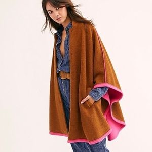 Free People Stone Cold Circle Cape, size XS/S